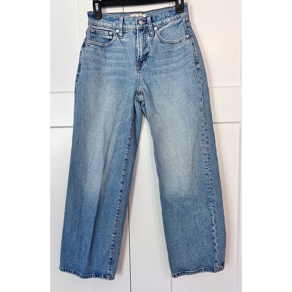 Madewell The Perfect Vintage Wide-Leg Jean Light Wash 25P Petite High Rise